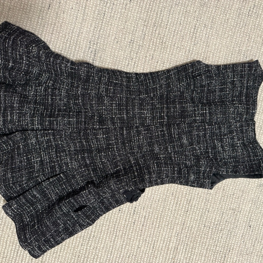 Nanette Lepore drop waist tweed bow dress - Picture 3 of 4